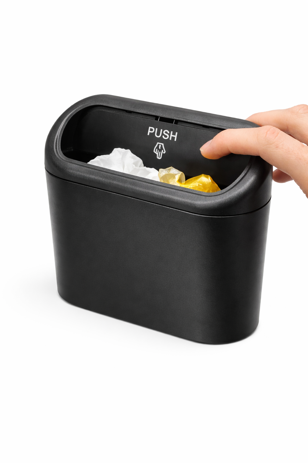 Square Push-Type Car Trash Bin