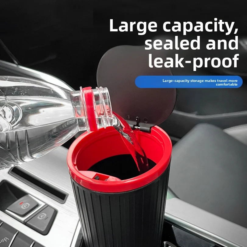 Compact Car Trash Bin for Cup Holder