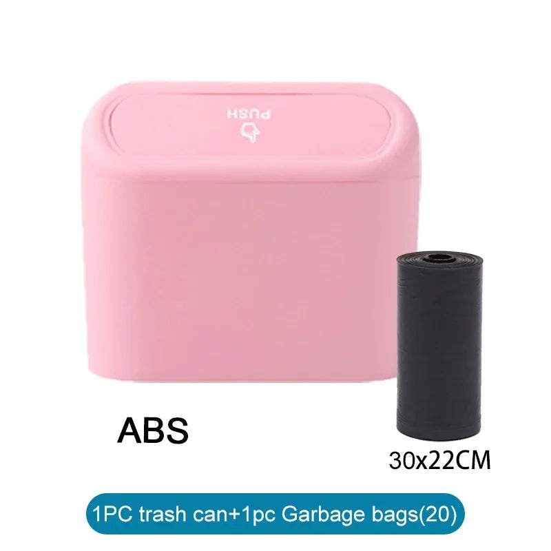Square Push-Type Car Trash Bin