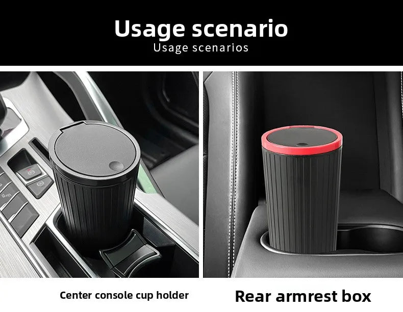 Compact Car Trash Bin for Cup Holder
