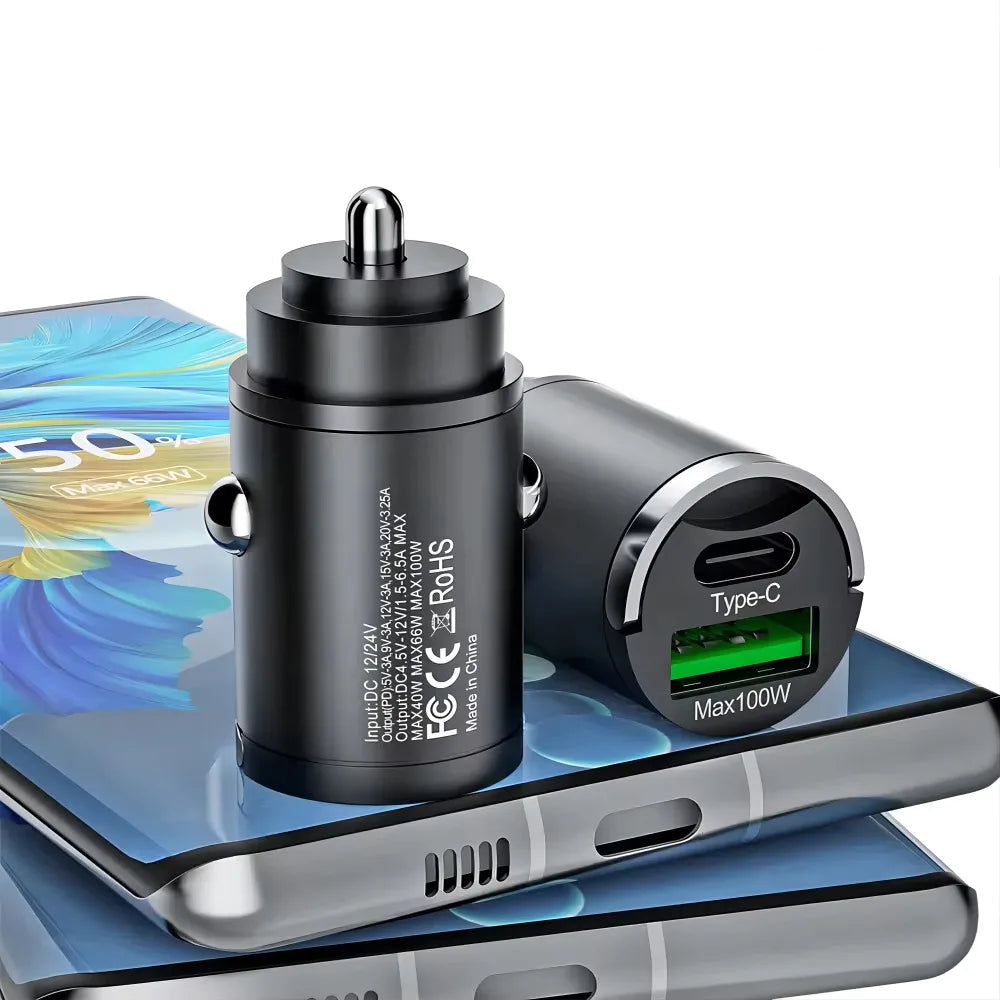 Mini 100W  Charging Car Charger