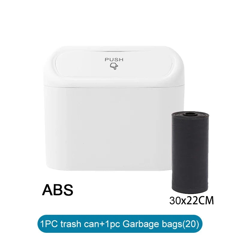 Square Push-Type Car Trash Bin