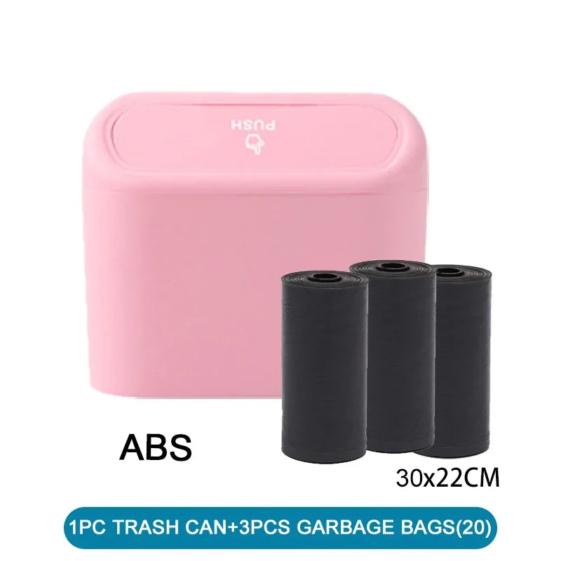 Square Push-Type Car Trash Bin