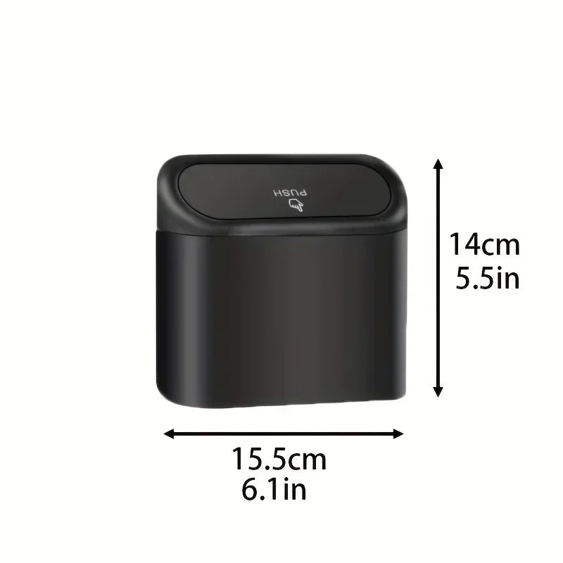 Square Push-Type Car Trash Bin