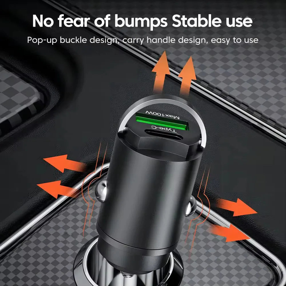 Mini 100W  Charging Car Charger